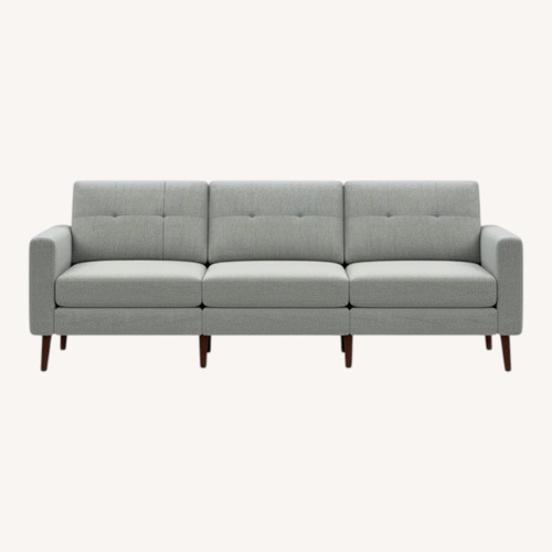Used Burrow Nomad Light Gray Fabric 3+ Seater Sofa for sale on AptDeco
