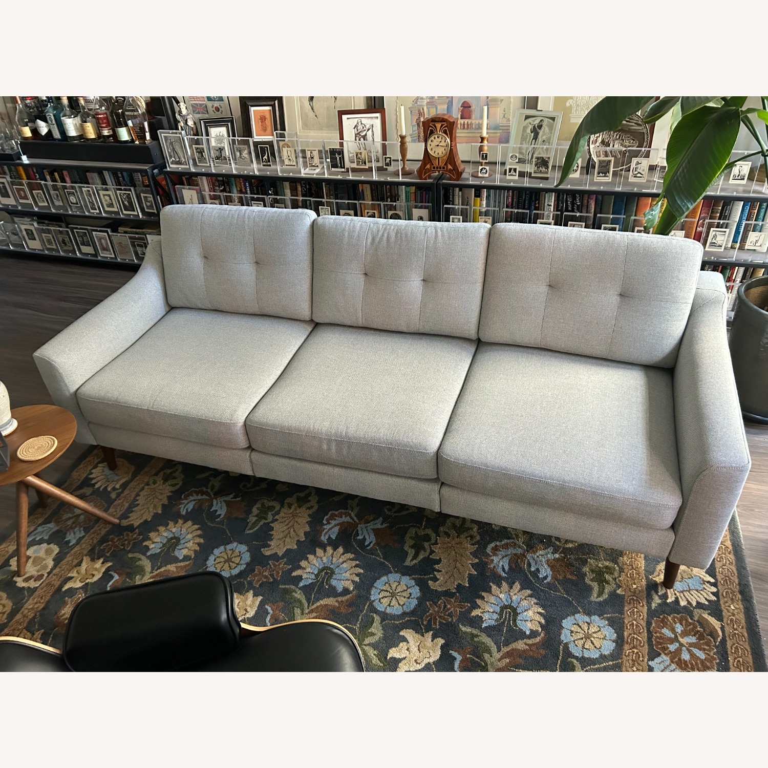 Burrow Nomad Light Gray Fabric 3+ Seater Sofa - image-7