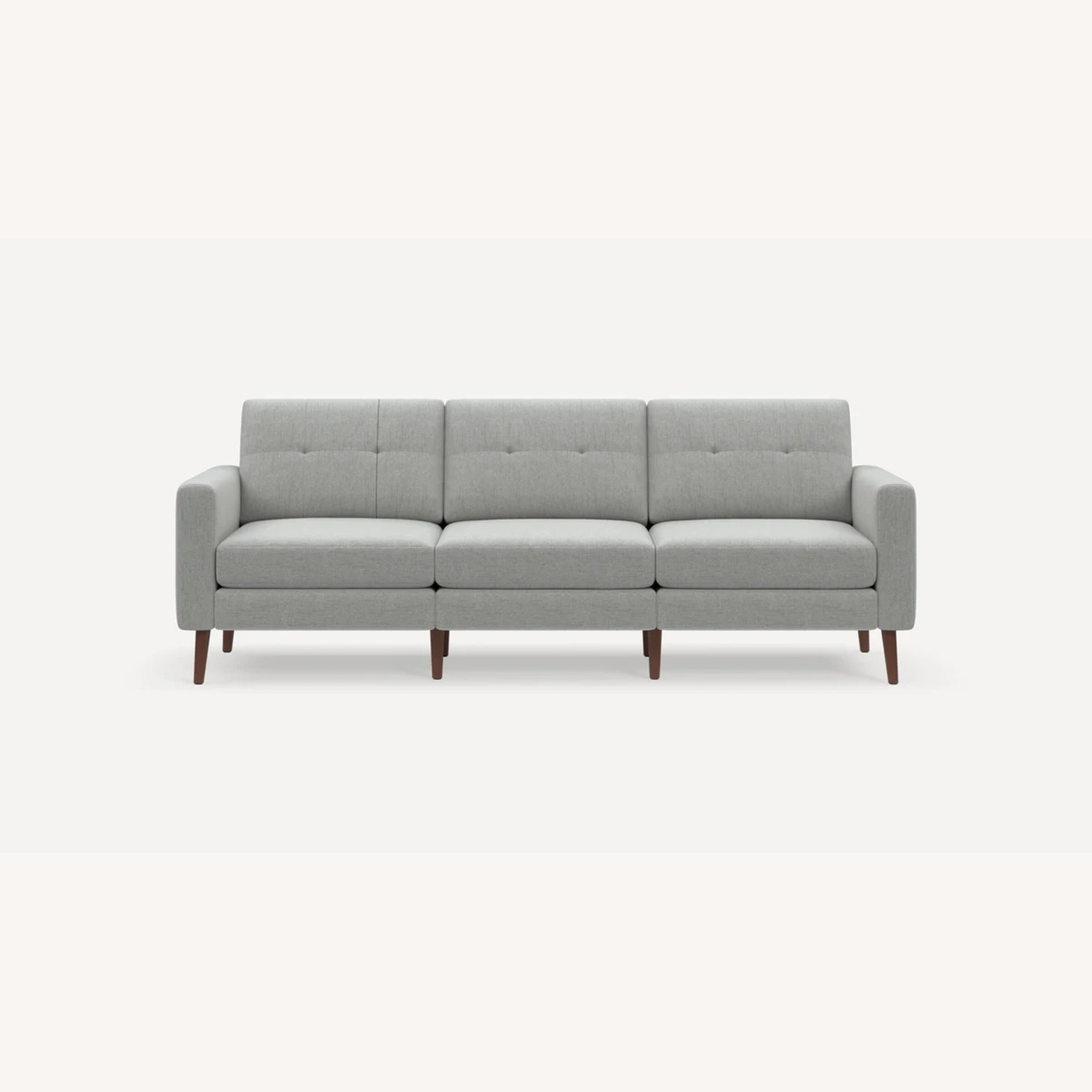 Burrow Nomad Light Gray Fabric 3+ Seater Sofa - image-8