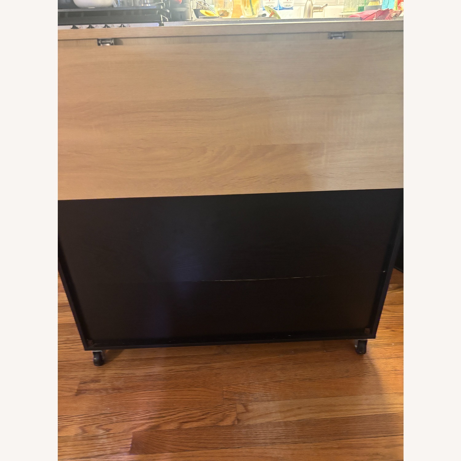 Rolling Wood Kitchen Island Cart  - image-2