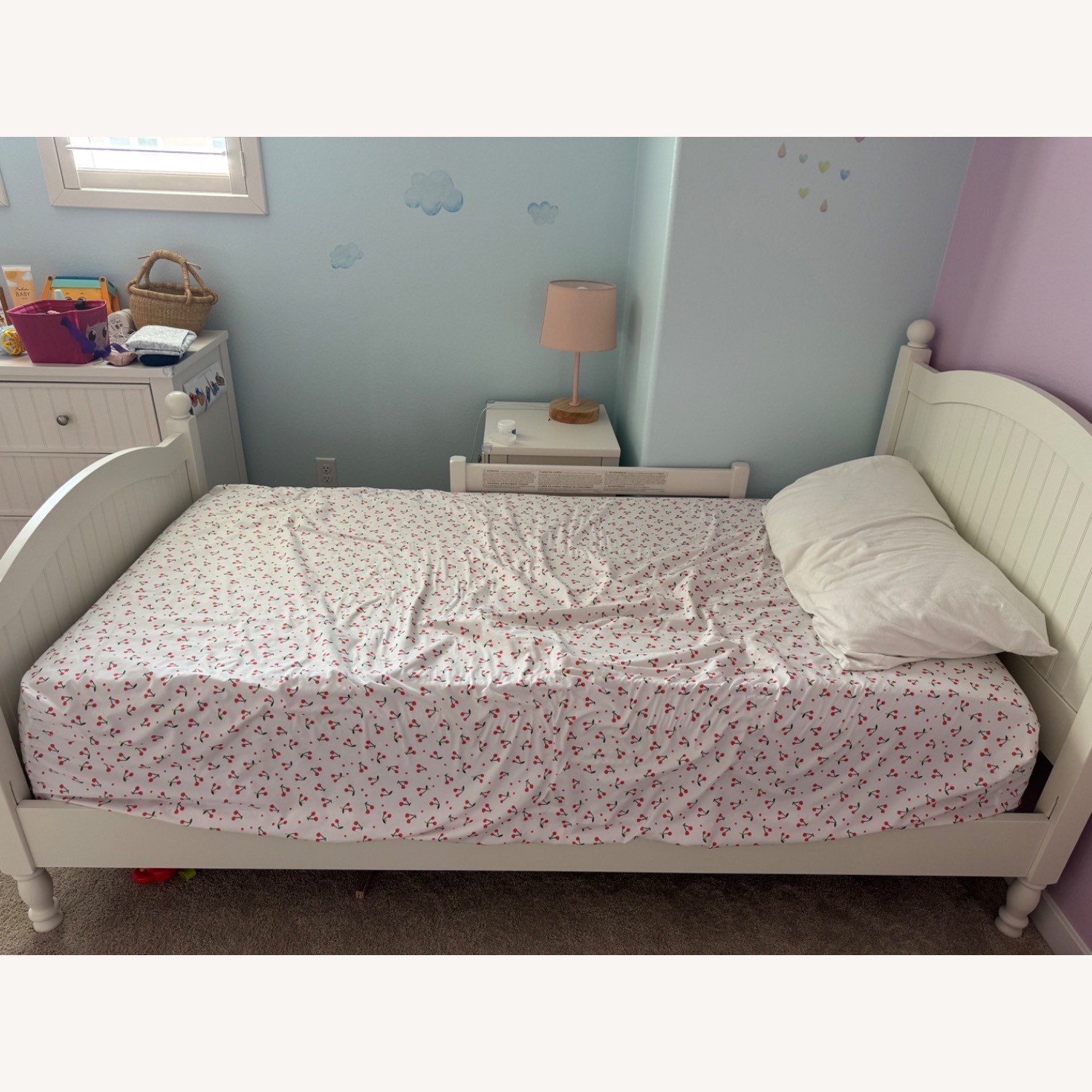  Pottery Barn Kids Catalina Twin White Bed - image-3