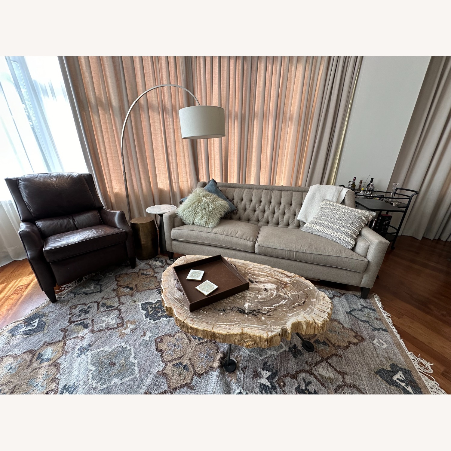 Arhaus Terra Petrified Wood Coffee Table - image-2