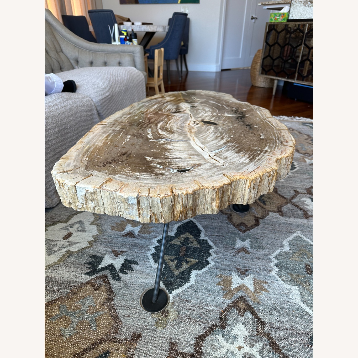 Arhaus Terra Petrified Wood Coffee Table - image-8