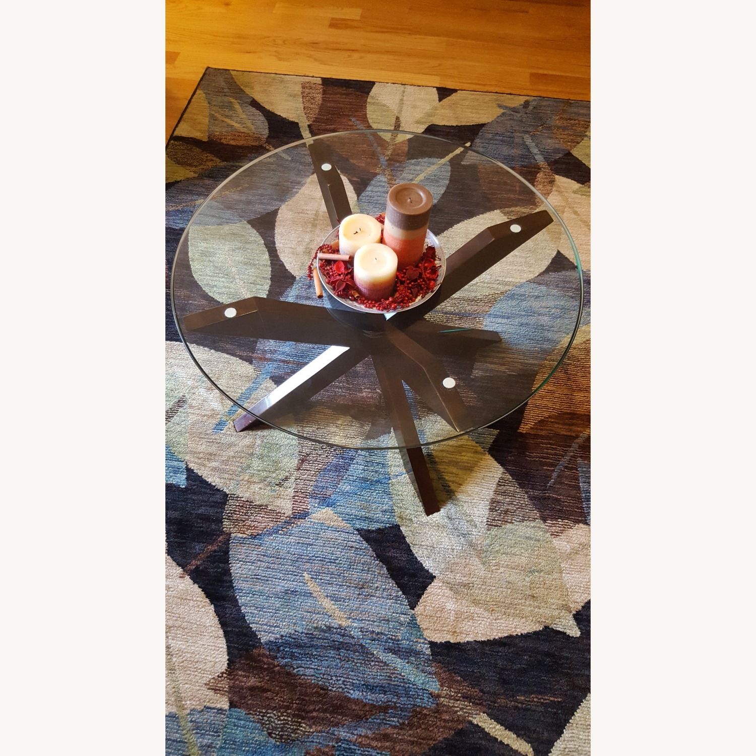 Pier 1 Glass Coffee Table  - image-2
