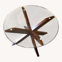 Pier 1 Glass Coffee Table 