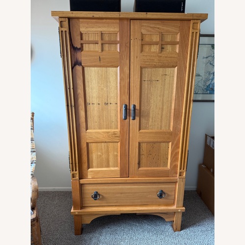 Used Beech Armoire for sale on AptDeco