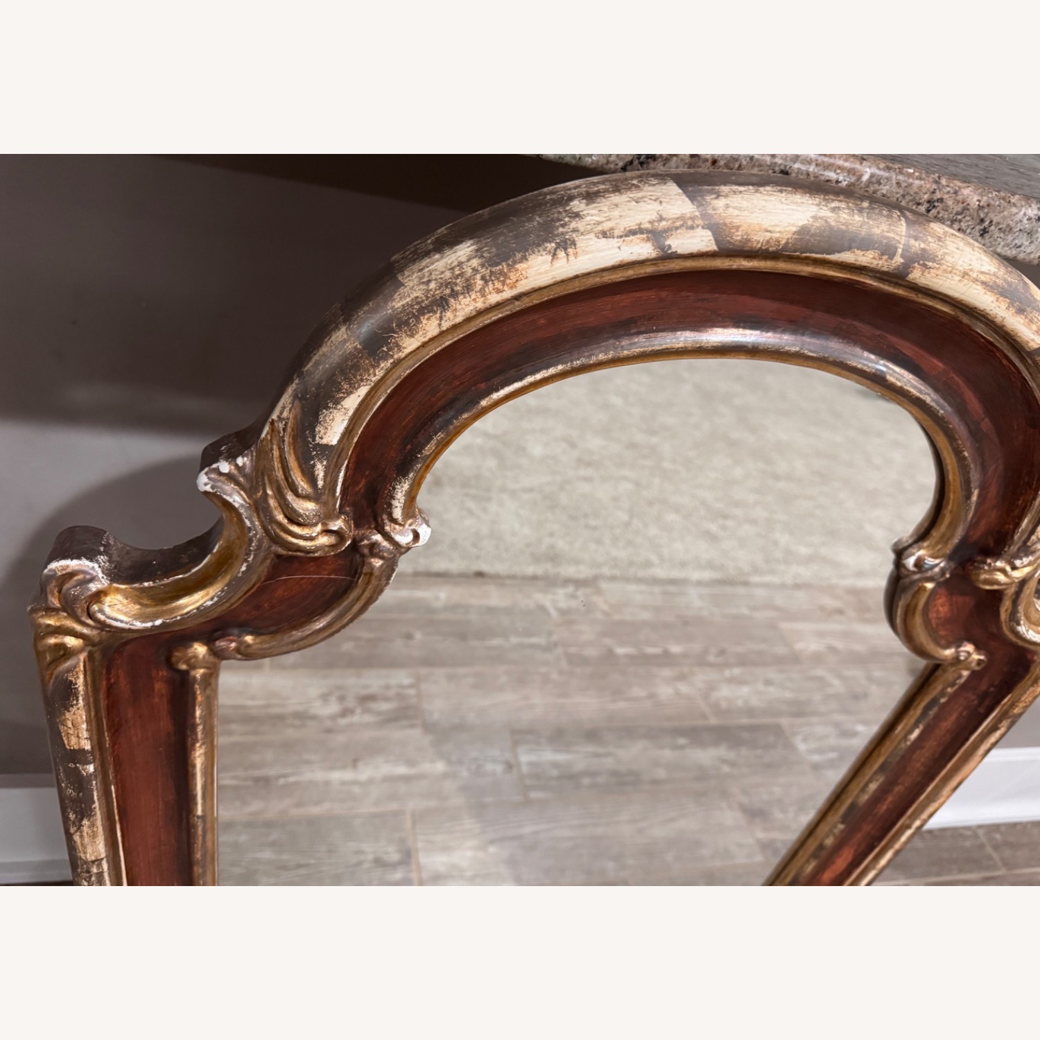 Vintage/Antique Wood Wall Mirror - image-3