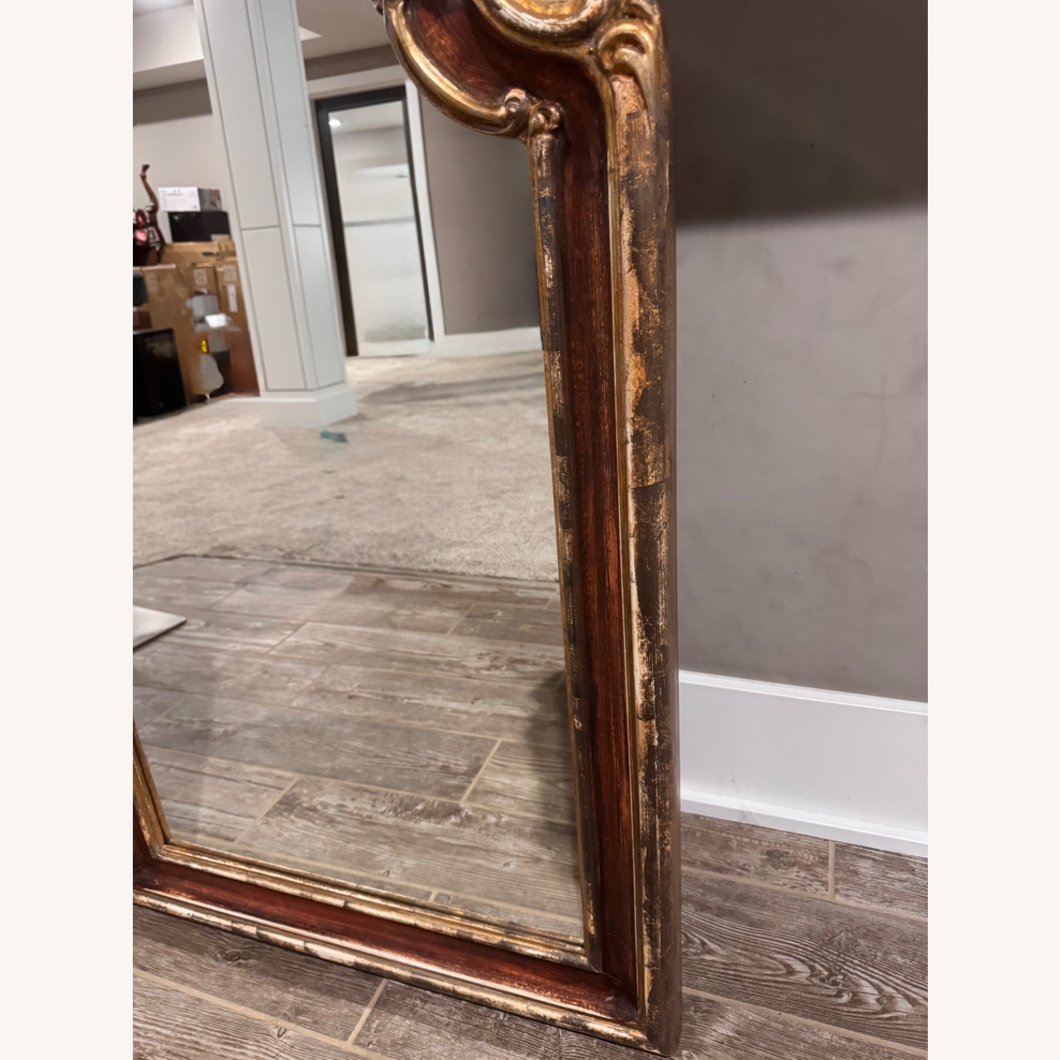 Vintage/Antique Wood Wall Mirror - image-7