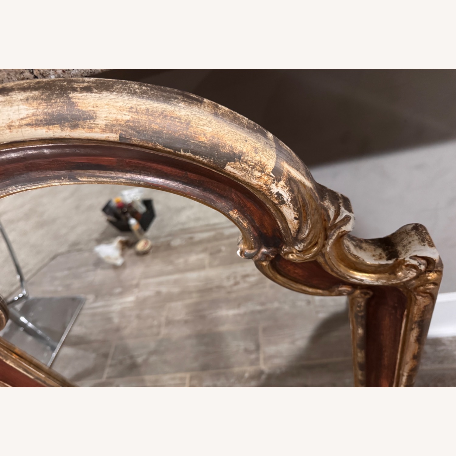 Vintage/Antique Wood Wall Mirror - image-4