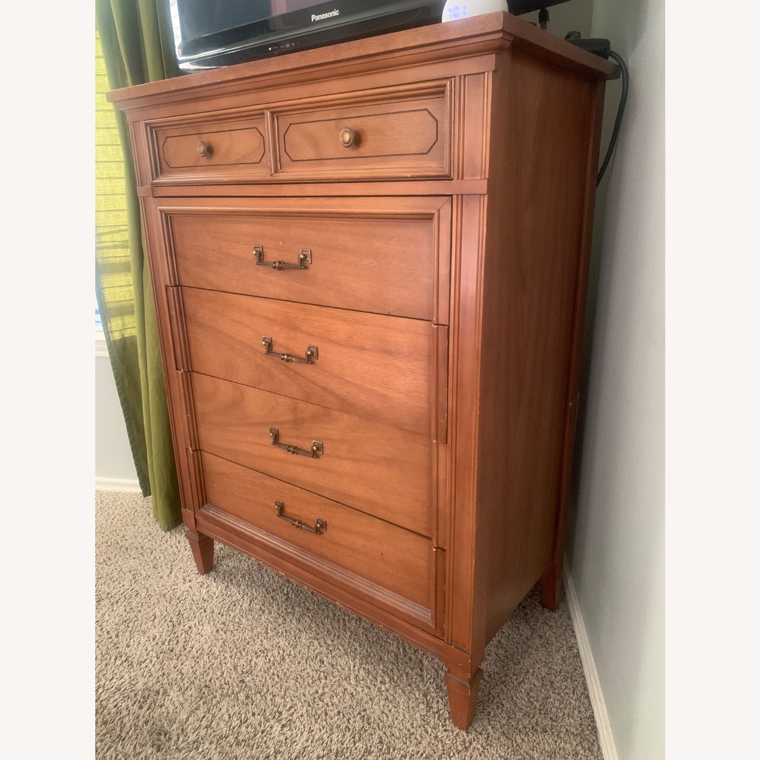 Vintage/Antique Natural Wood Dresser - image-2