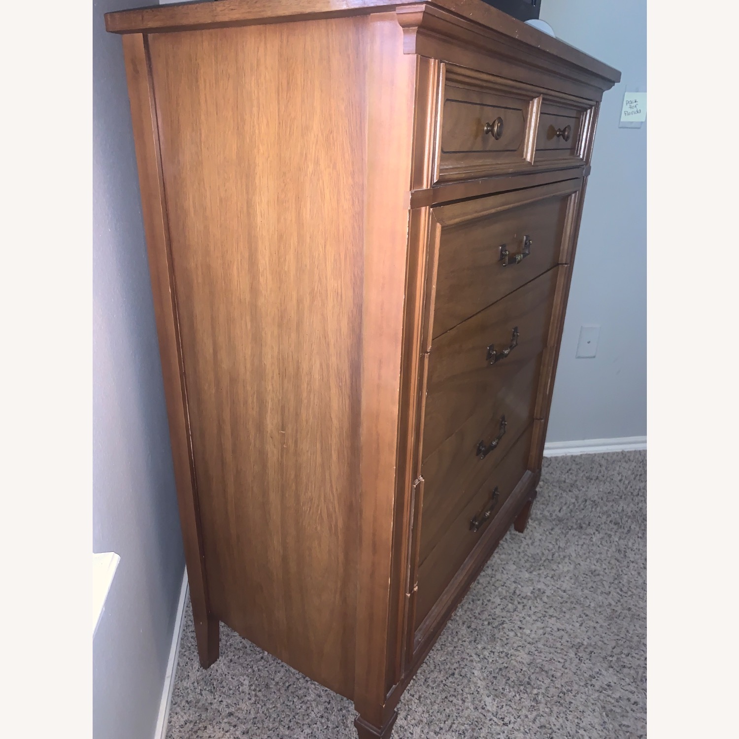 Vintage/Antique Natural Wood Dresser - image-12