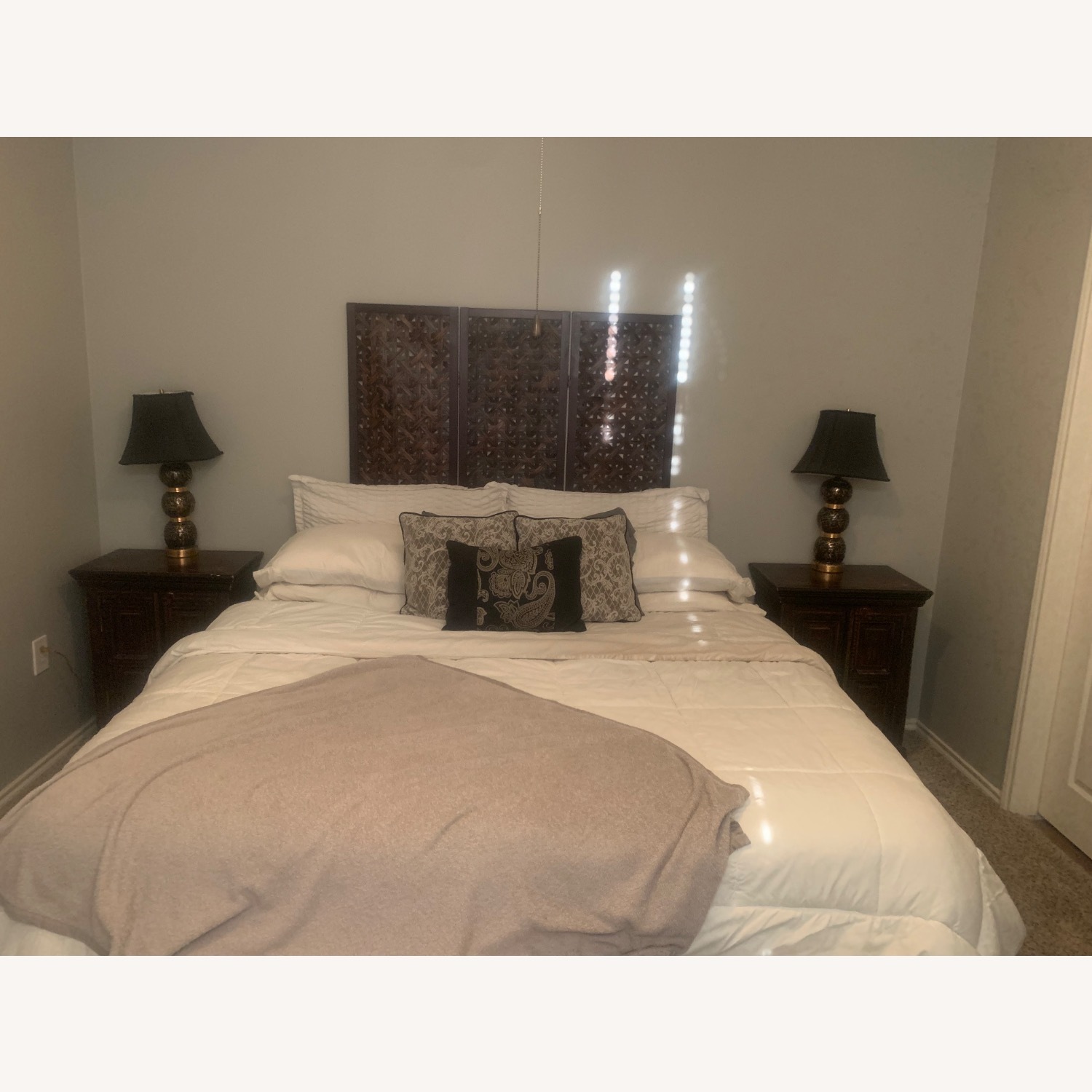 Vintage/Antique Natural Wood Nightstands - image-16