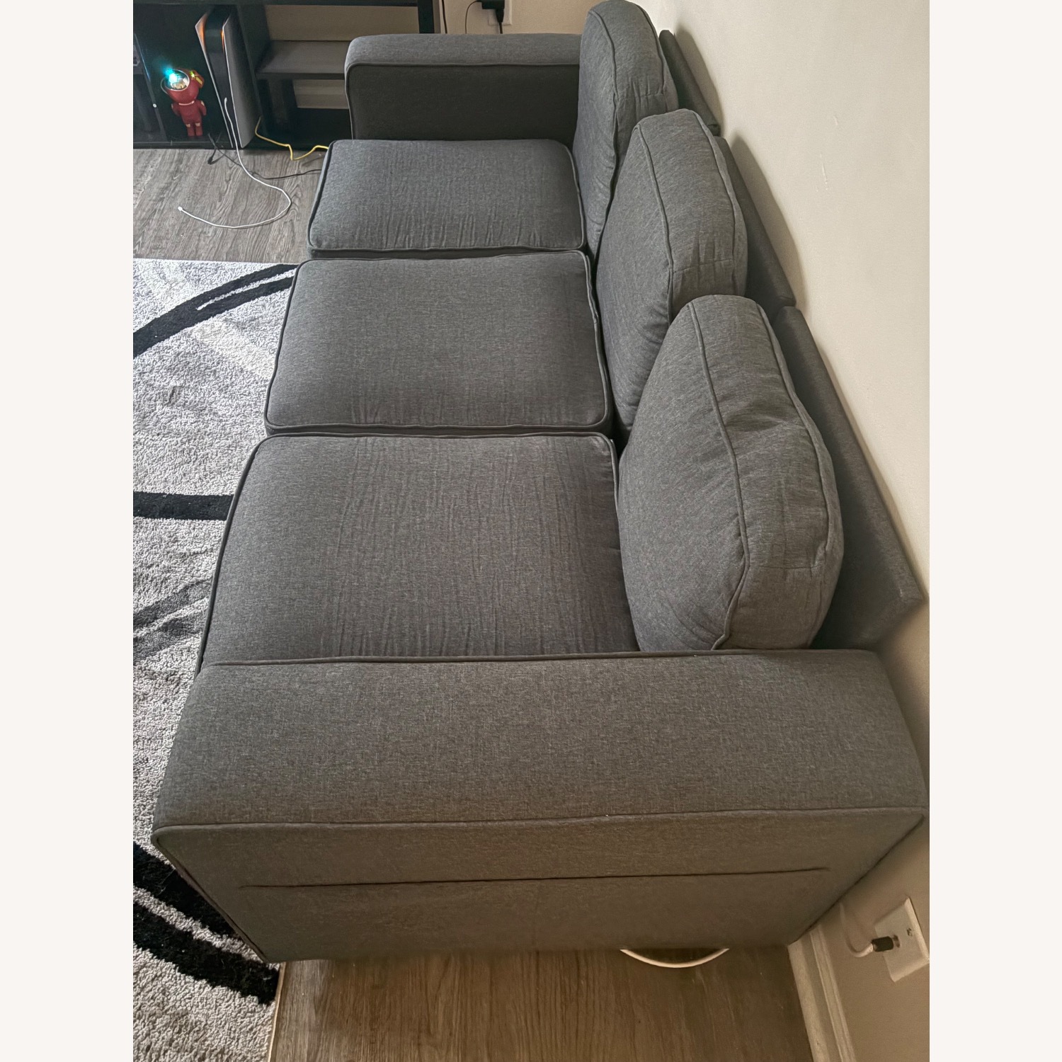 Dark Gray 3 Seat Sofa - image-2