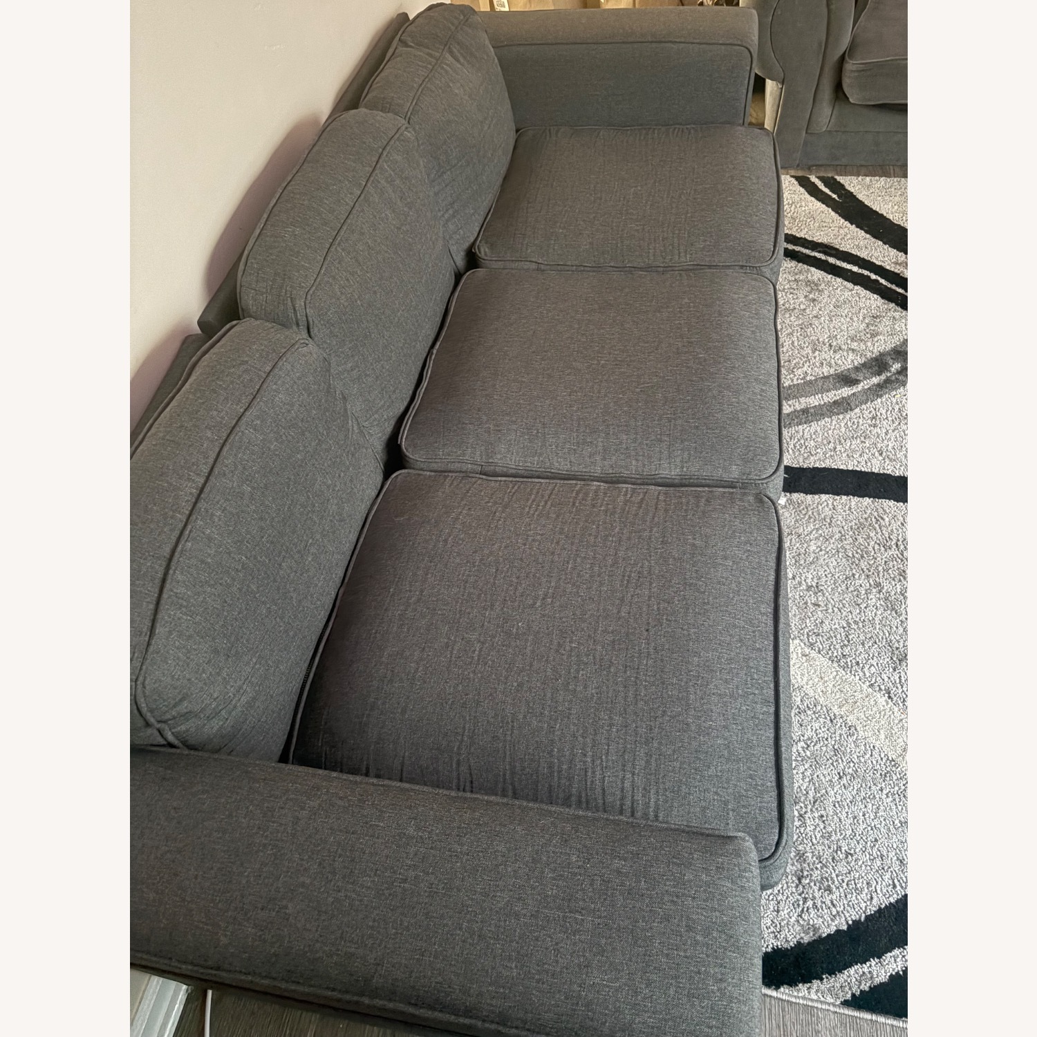 Dark Gray 3 Seat Sofa - image-3