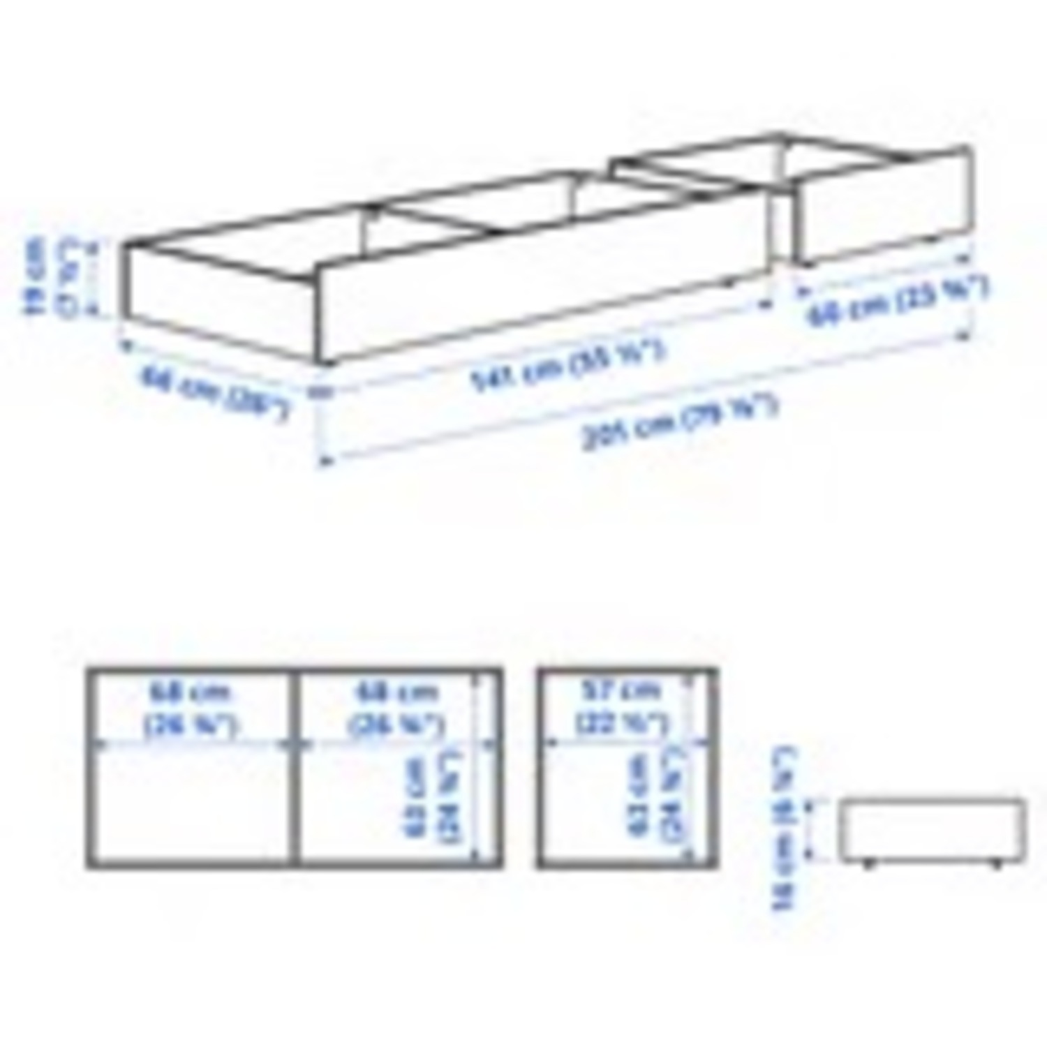 IKEA HEMNES White Wood Queen Bed - image-5