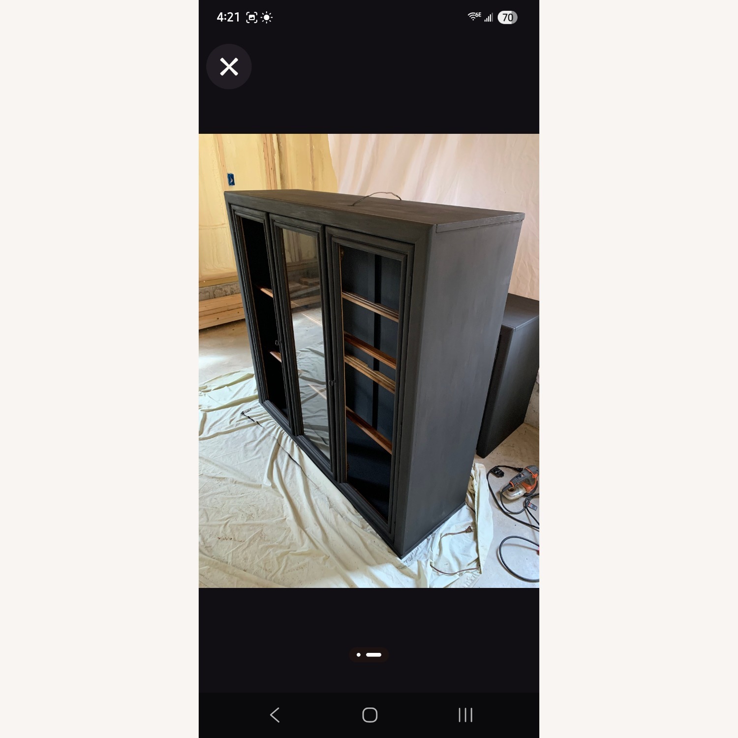 Solid Wood Hutch/Bookcase/Pantry - image-3