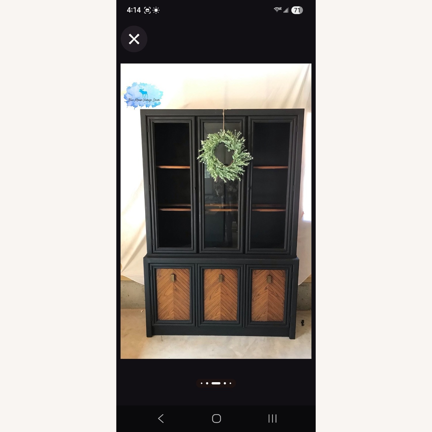 Solid Wood Hutch/Bookcase/Pantry - image-8