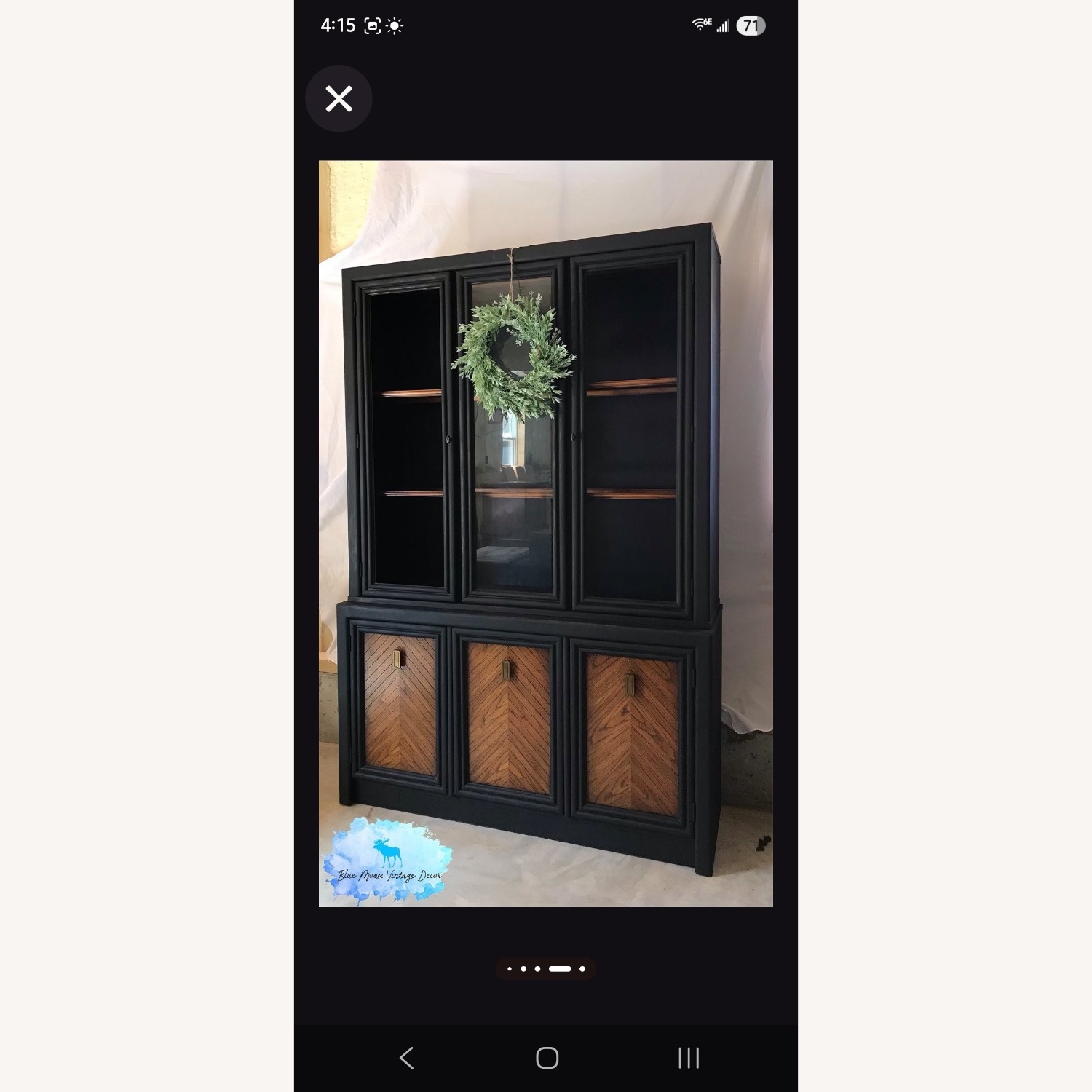 Solid Wood Hutch/Bookcase/Pantry - image-2