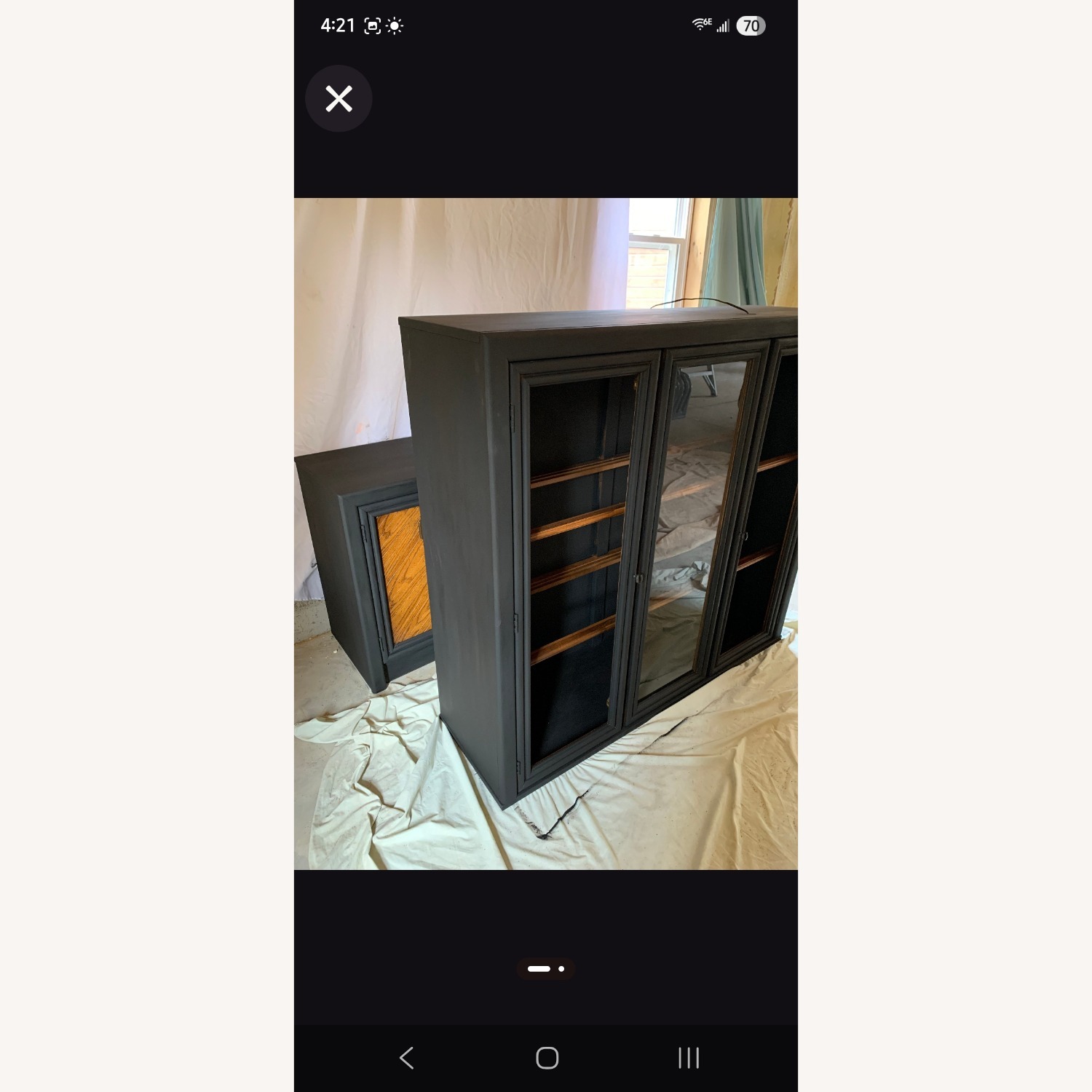 Solid Wood Hutch/Bookcase/Pantry - image-7