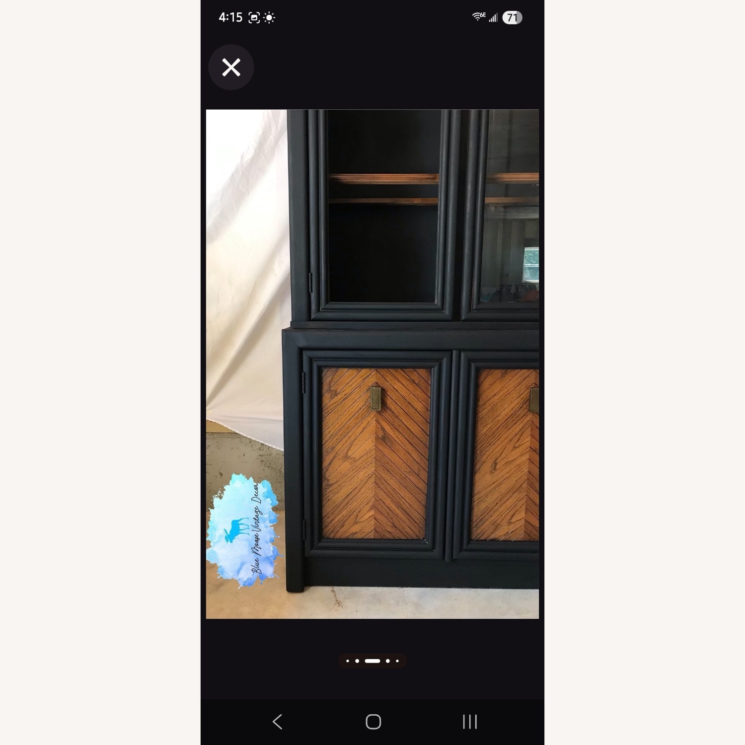 Solid Wood Hutch/Bookcase/Pantry - image-5