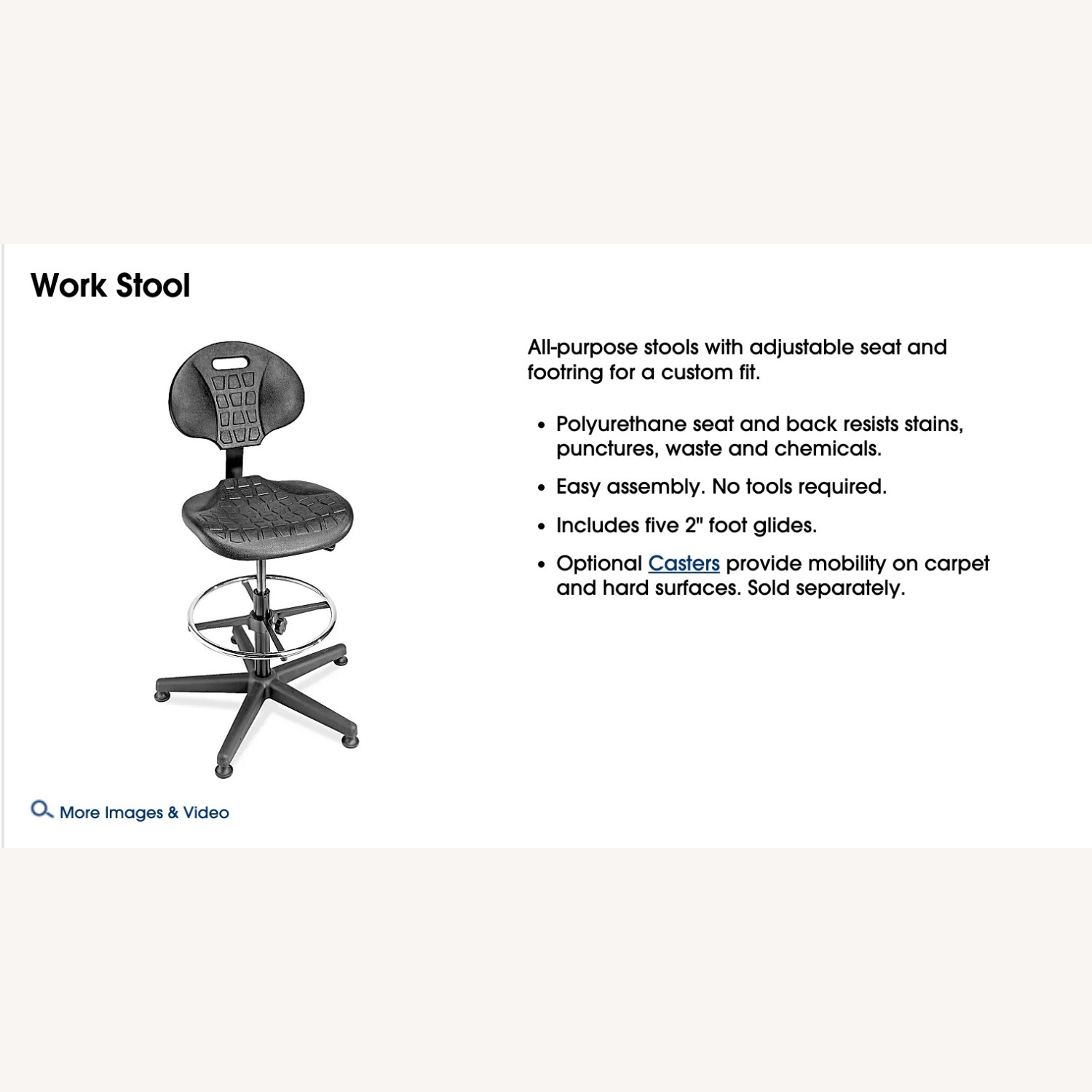 Black Metal Office Chair - image-1