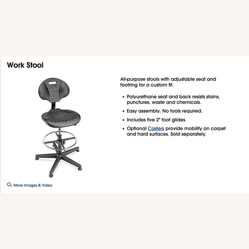 Used Black Metal Office Chair for sale on AptDeco