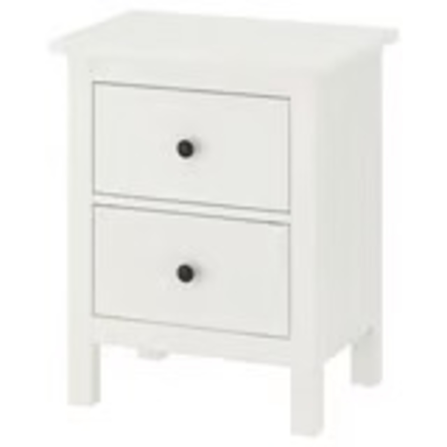 IKEA HEMNES White Wood Nightstands - Set of 2 - image-2