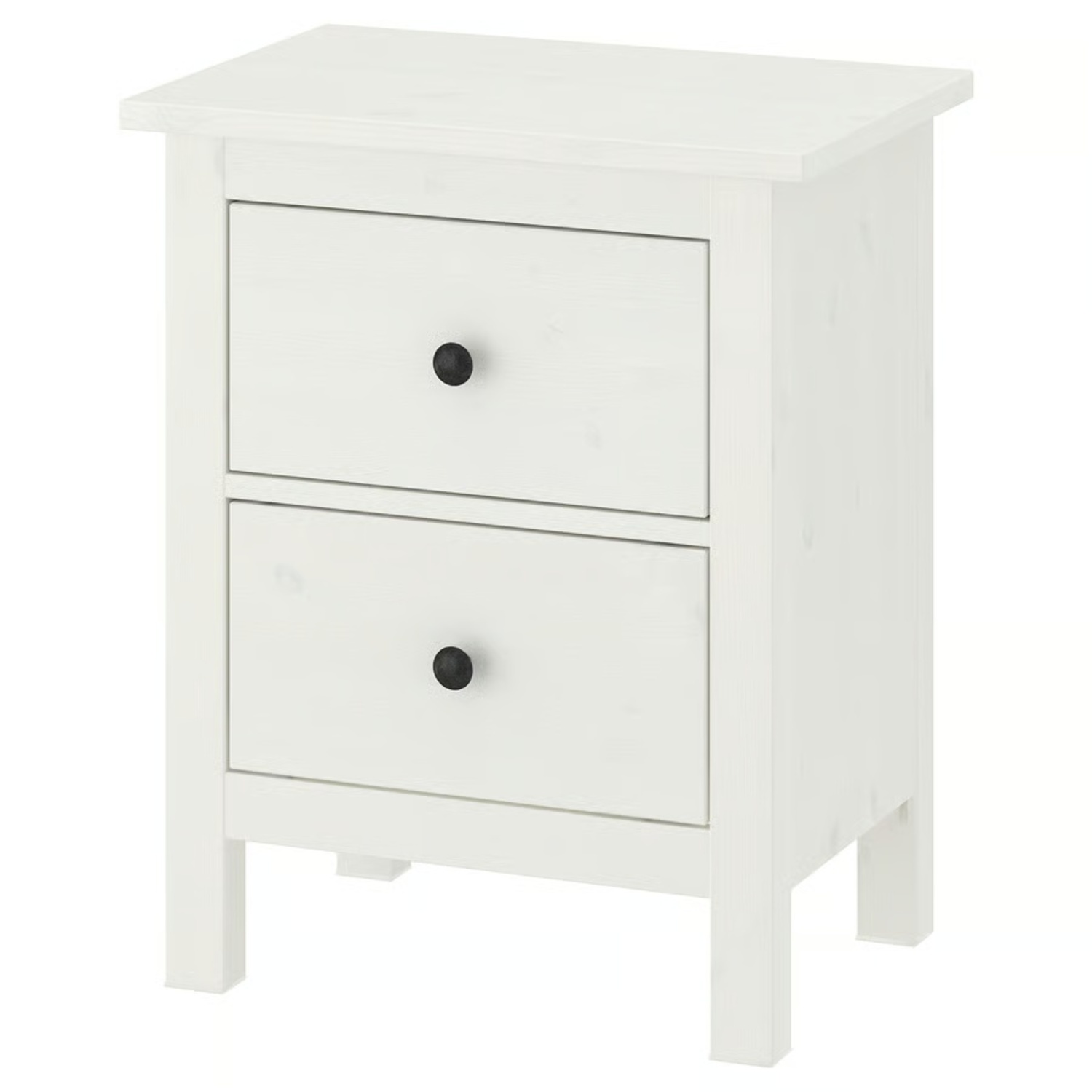 IKEA HEMNES White Wood Nightstands - Set of 2 - image-5
