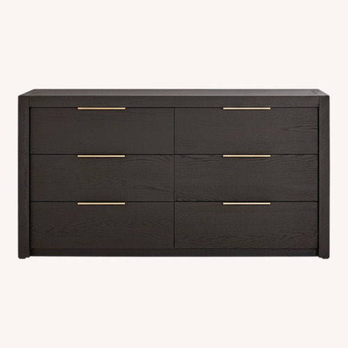 Used Rooms To Go Easton Park 6 Drawer Dresser and Mirror  for sale on AptDeco