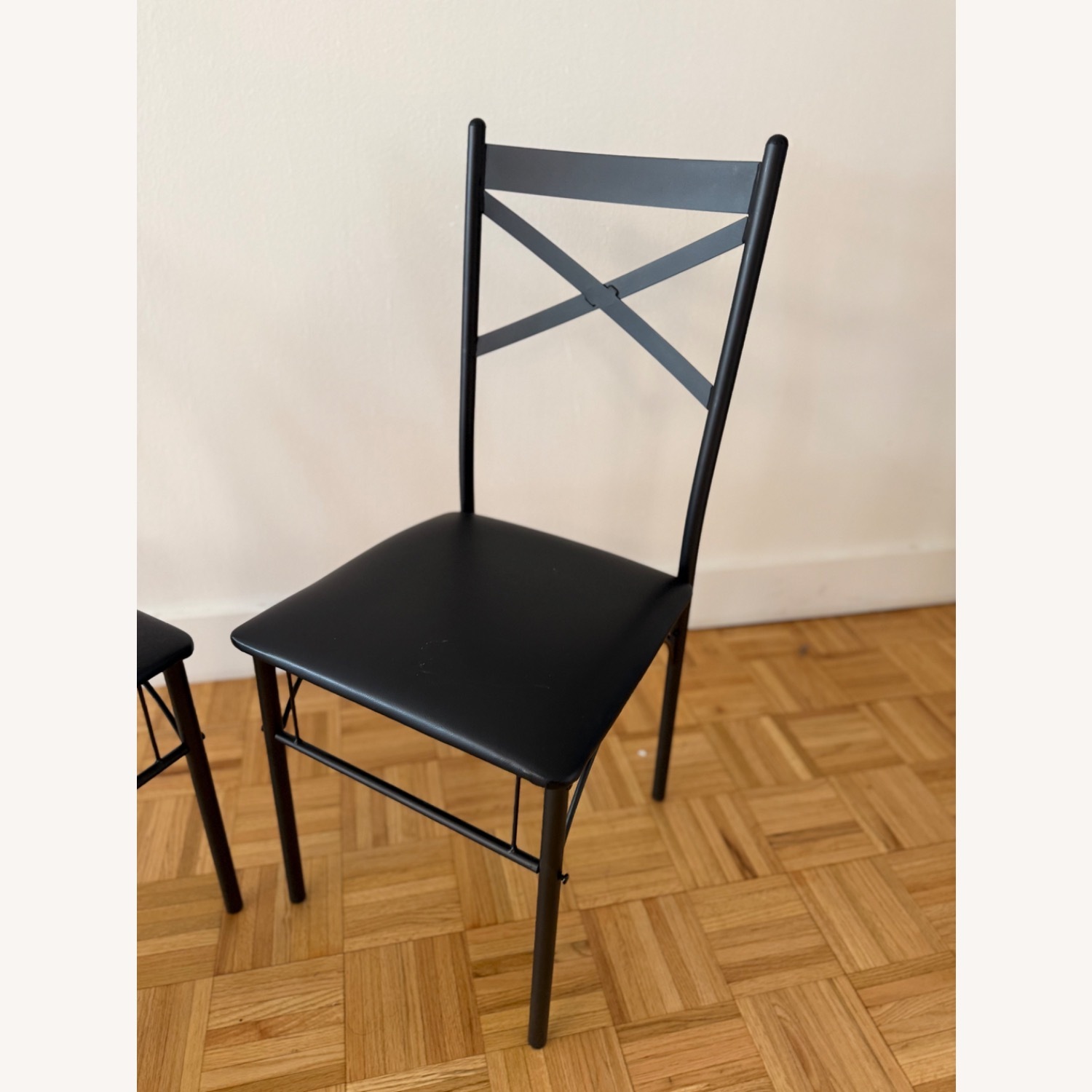 Wayfair Dark Brown Leather Dining Chairs - image-2