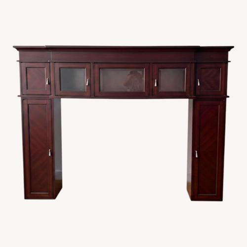 Used Dark Brown Entertainment Center for TV for sale on AptDeco