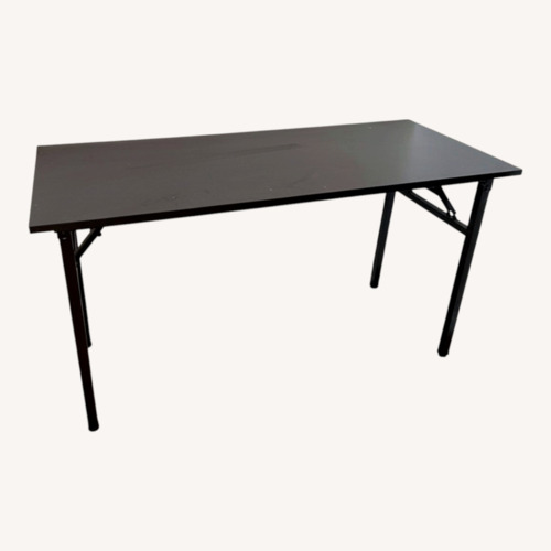 Used Dark Brown Wood Desk for sale on AptDeco