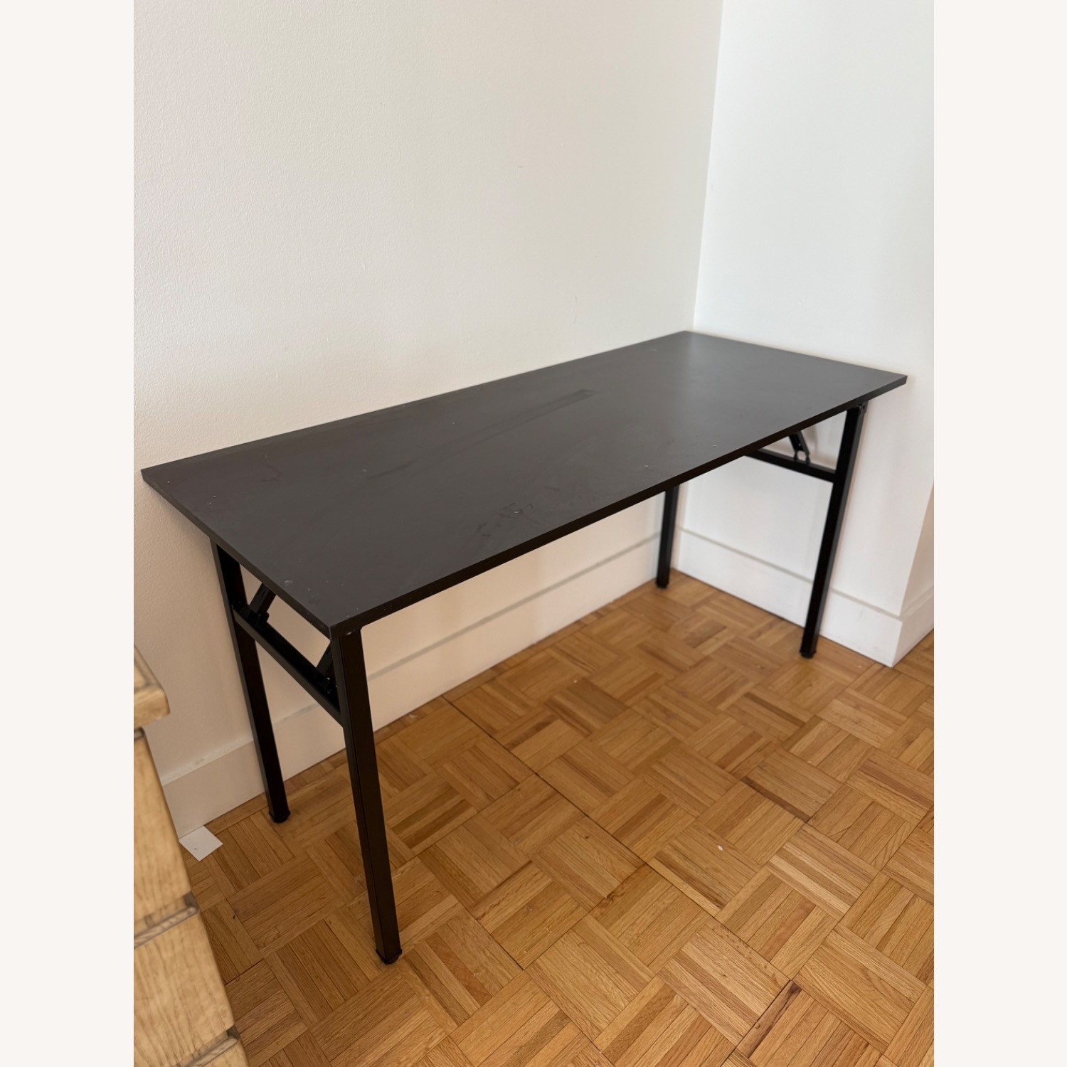 Dark Brown Wood Desk - image-2