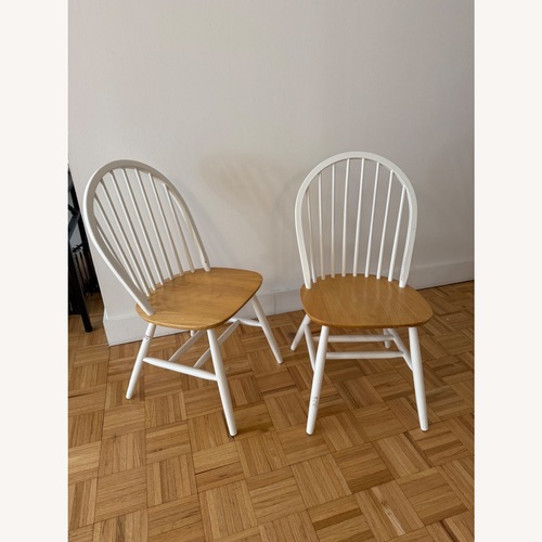 Used White Wood Dining Chairs for sale on AptDeco