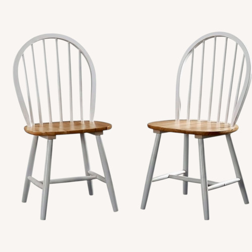 Used White Wood Dining Chairs for sale on AptDeco