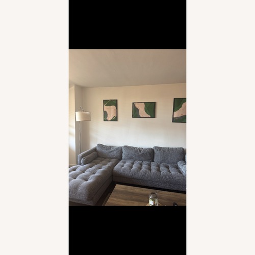 Used Castlery Madison Dark Gray Fabric Madison Chaise Sectional for sale on AptDeco