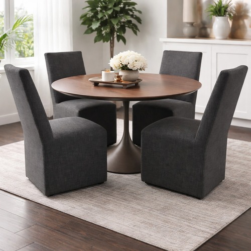 Used RH Aero Round Dining Table – 50" for sale on AptDeco