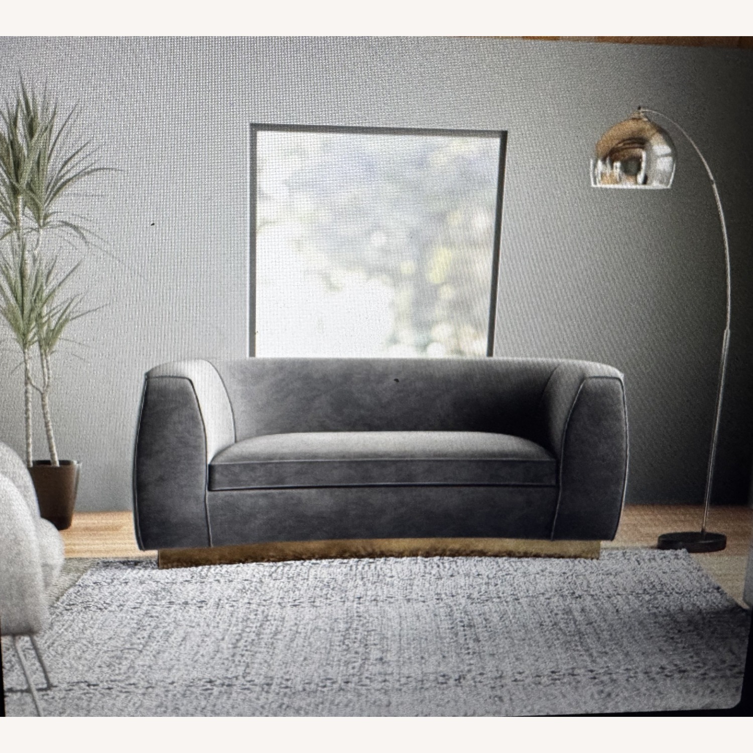 Breccan Velvet Couch - image-4