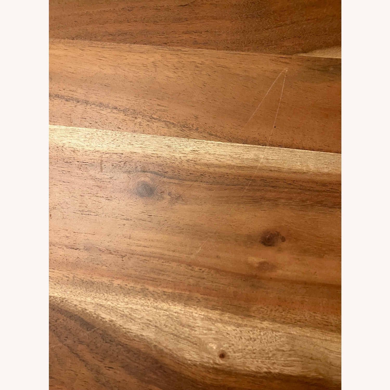 Crate & Barrel Hayes 60" Round Acacia Dining Table - image-3