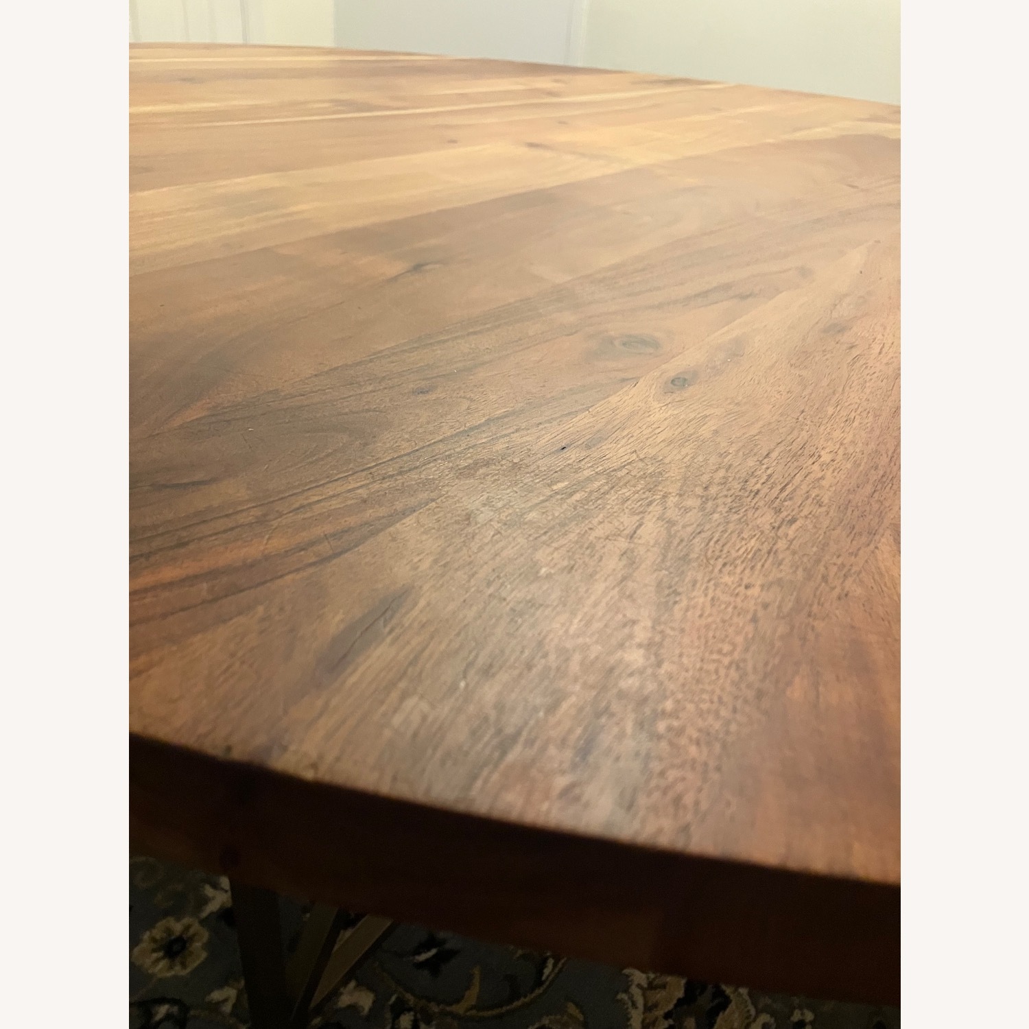 Crate & Barrel Hayes 60" Round Acacia Dining Table - image-4