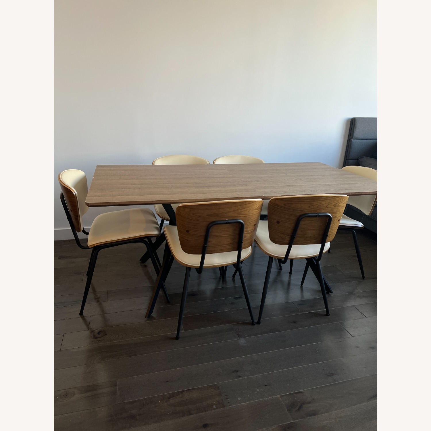 Wayfair Dark Brown Wood Dining Table - image-6