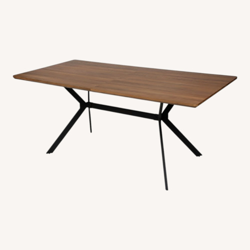 Used Wayfair Dark Brown Wood Dining Table for sale on AptDeco