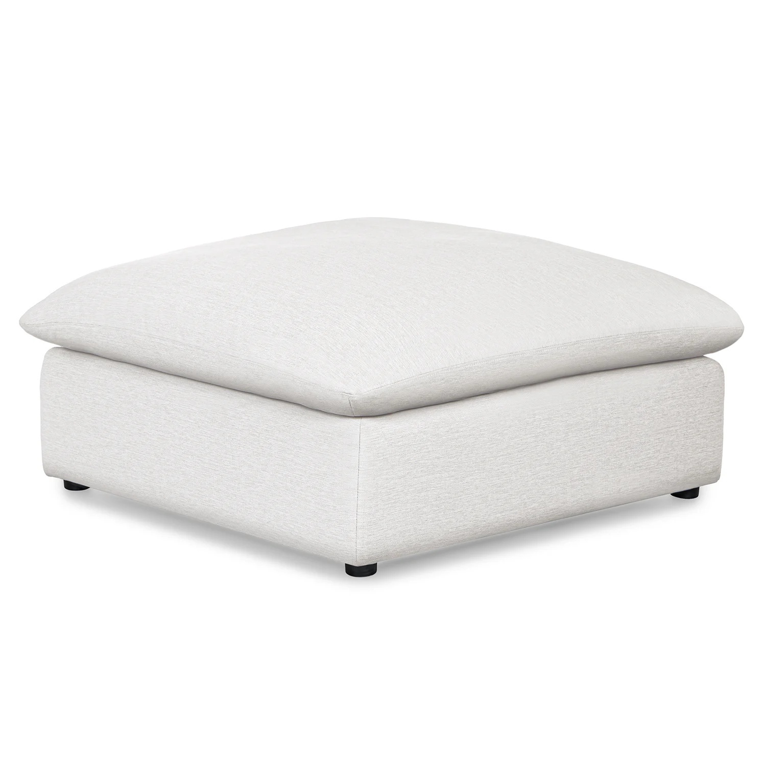 Article Leigh Silver Fabric Ottoman - image-4