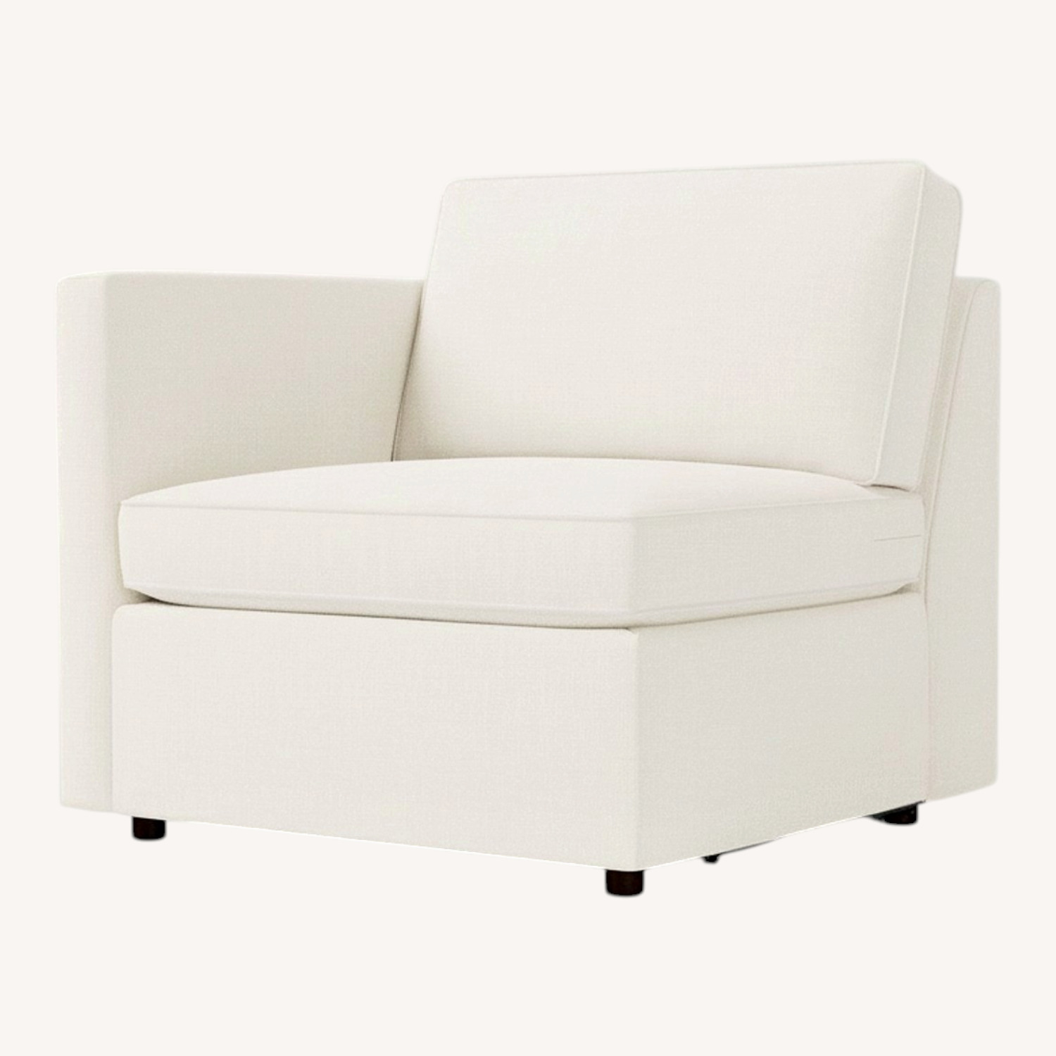 West Elm Harris White Loveseat - image-0