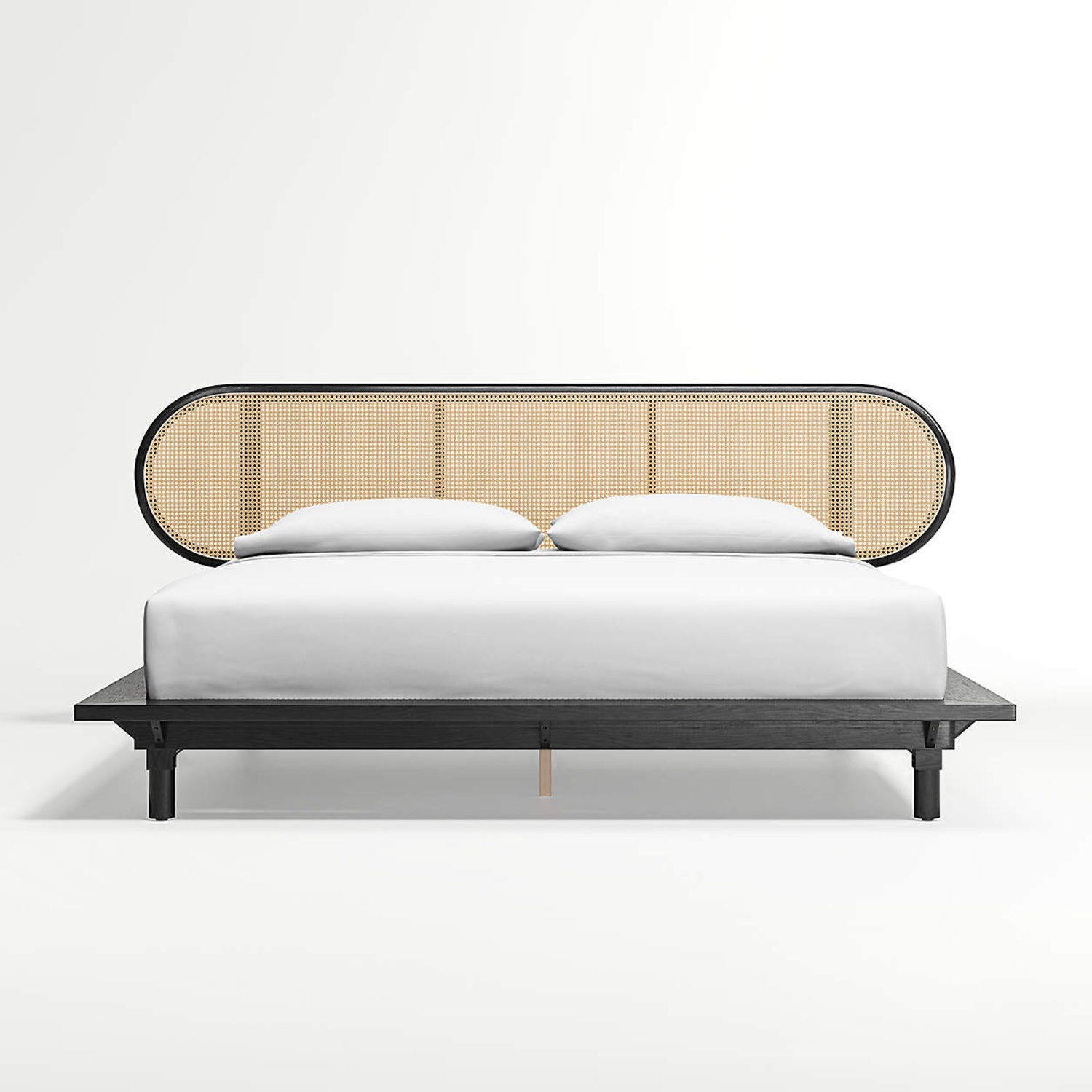 Crate & Barrel Anaise Cane Bed Frame - image-4