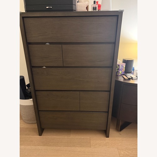 Used Crate & Barrel Reed Dark Brown Dresser for sale on AptDeco