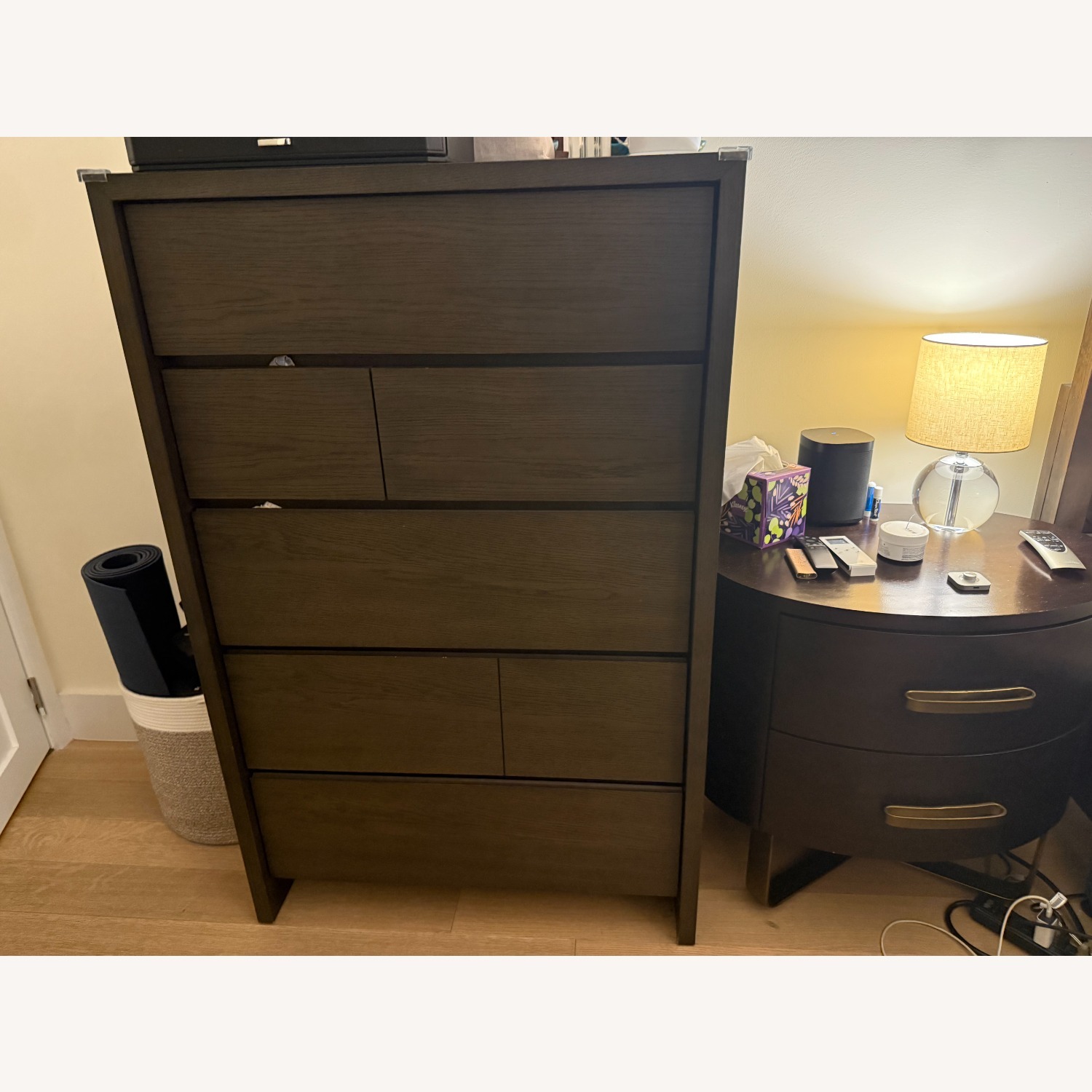 Crate & Barrel Reed Dark Brown Dresser - image-2