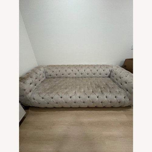 Used Vintage/Antique Natural Fabric 3+ Seater Sofa for sale on AptDeco