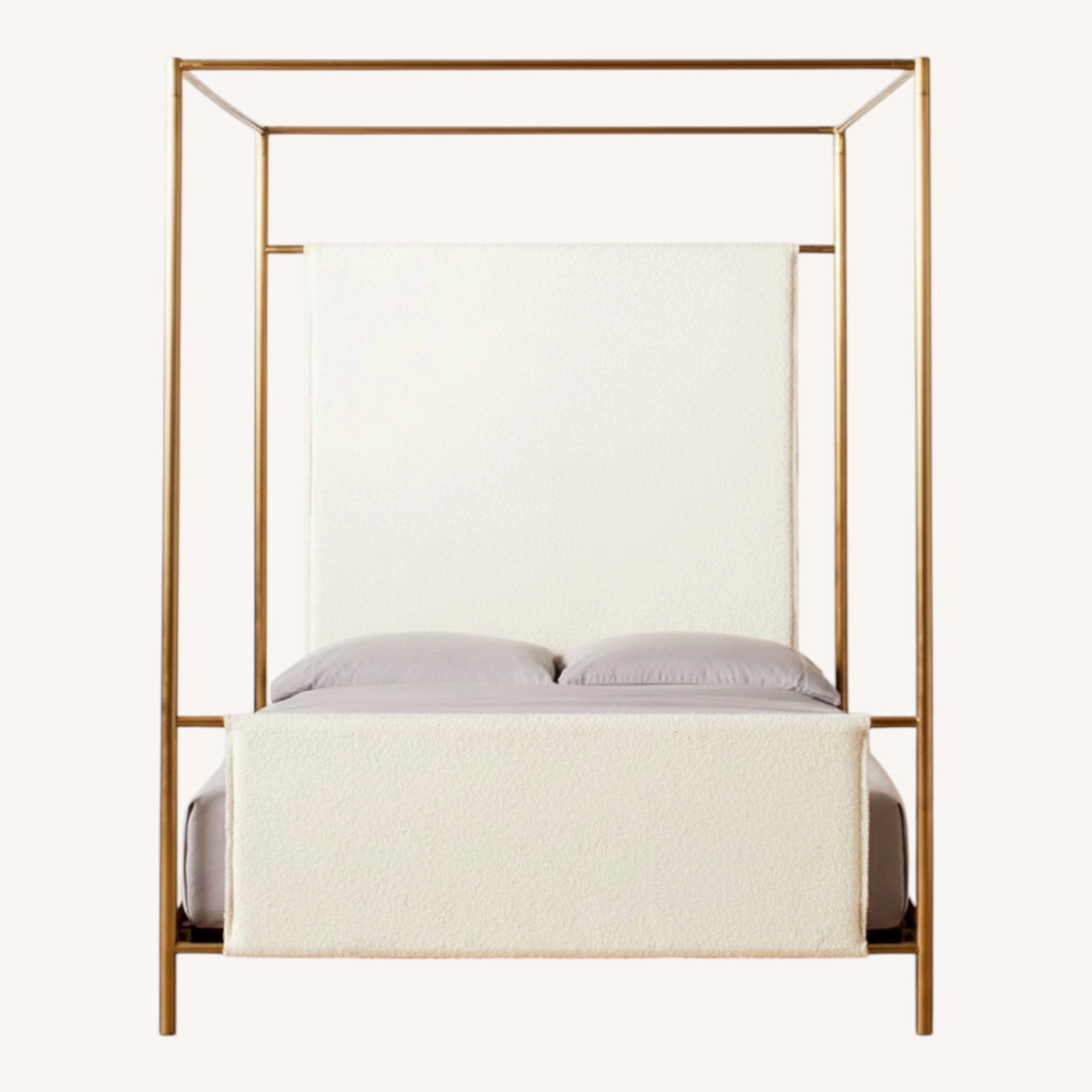 CB2 Odessa Shearling Canopy Bed - image-0