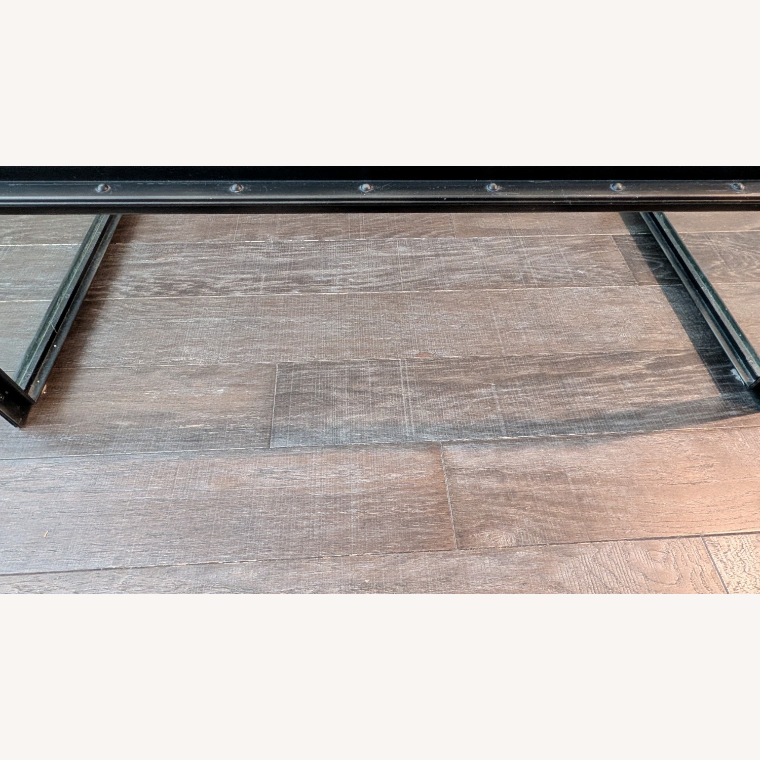 Restoration Hardware Glass and Steel Coffee Table - image-2